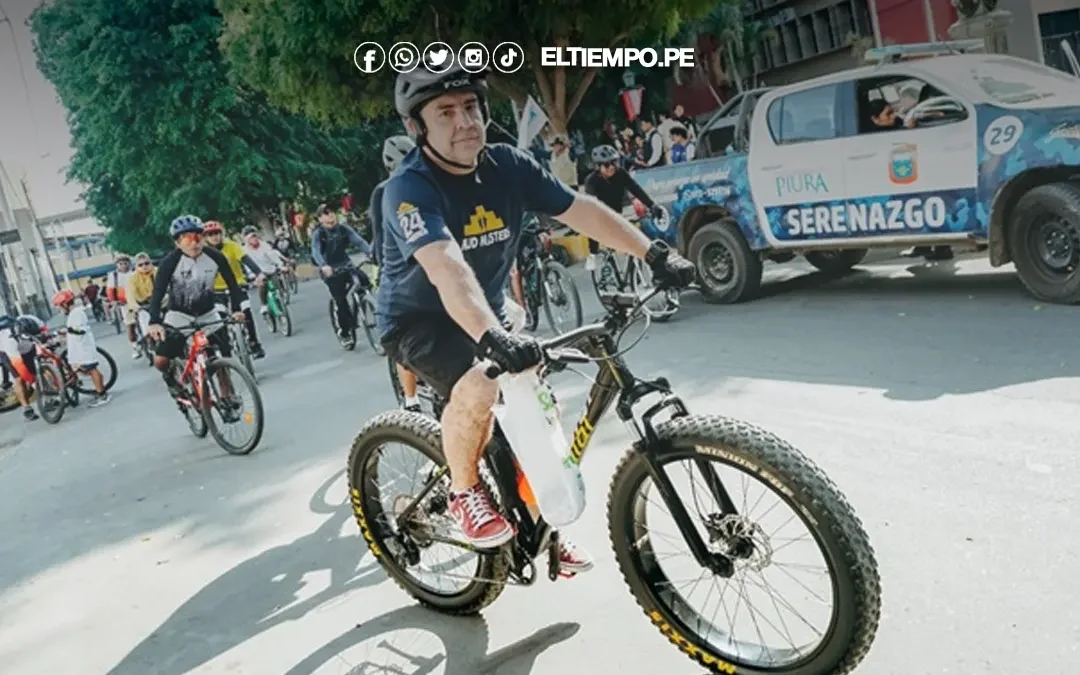 Más de 200 ciclistas participaron en gran bicicleteada por el aniversario de Piura