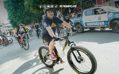 Más de 200 ciclistas participaron en gran bicicleteada por el aniversario de Piura