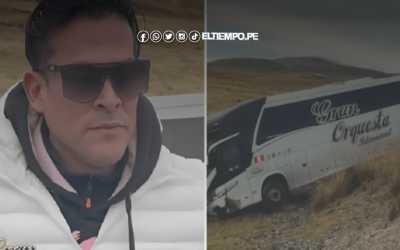 Christian Domínguez sufre hemorragia tras accidente en bus de la Gran Orquesta Internacional