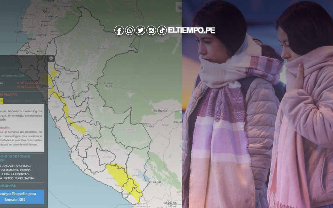 Senamhi advierte intenso frío: 13 regiones del Perú con temperaturas de hasta -15 grados