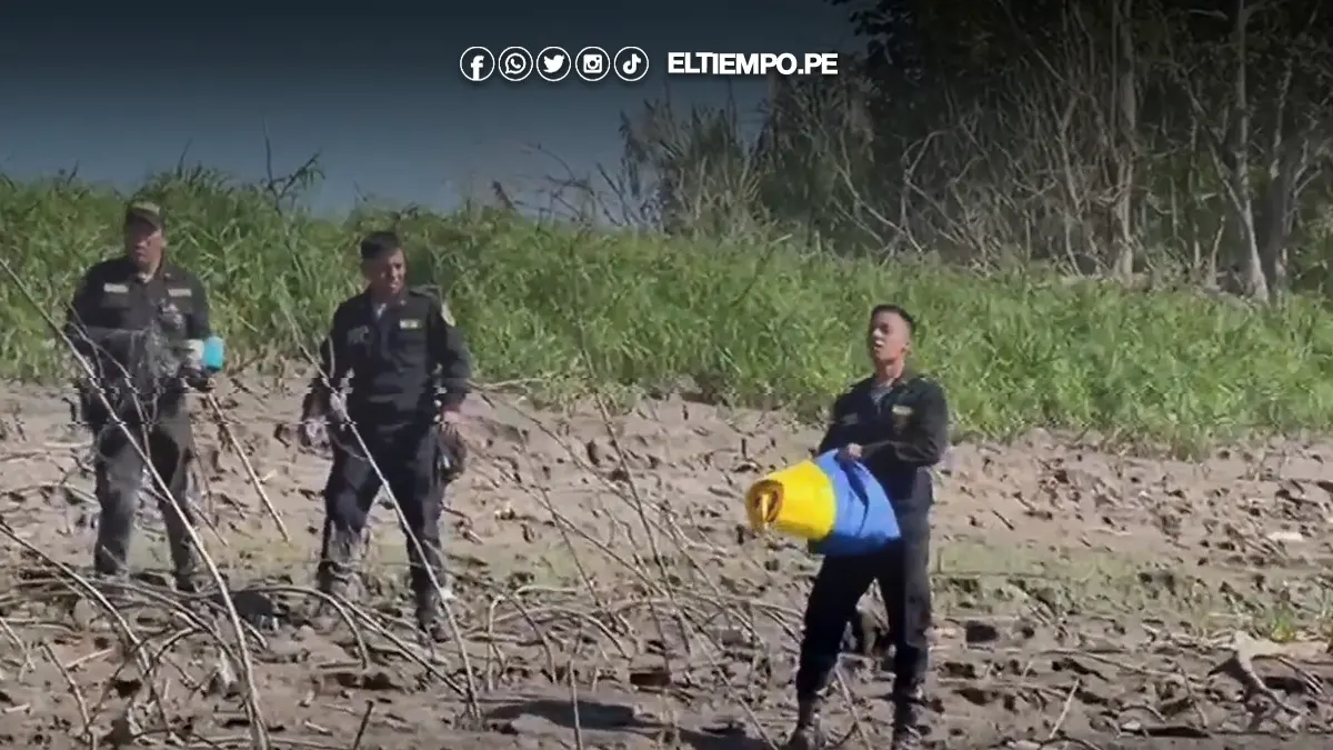 Retiran bandera de Colombia en territorio peruano Retiran bandera de Colombia en territorio peruano