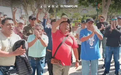 Trabajadores municipales protestan por falta de pagos e incumplimiento de beneficios laborales
