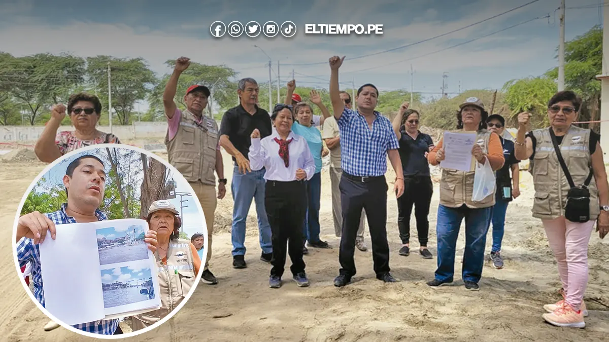 Vecinos amenazan con paralizar obra de Av. Sullana por falta de drenaje Vecinos amenazan con paralizar obra de Av. Sullana por falta de drenaje