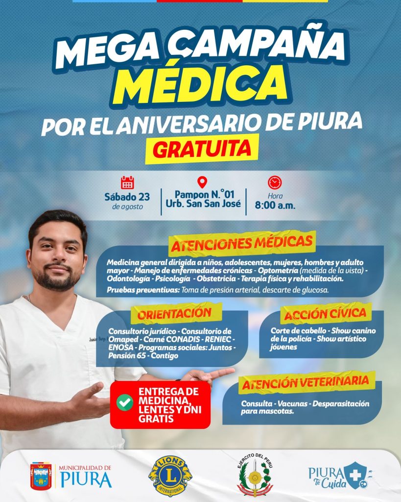 Piura,campaña médica gratuita en Piura