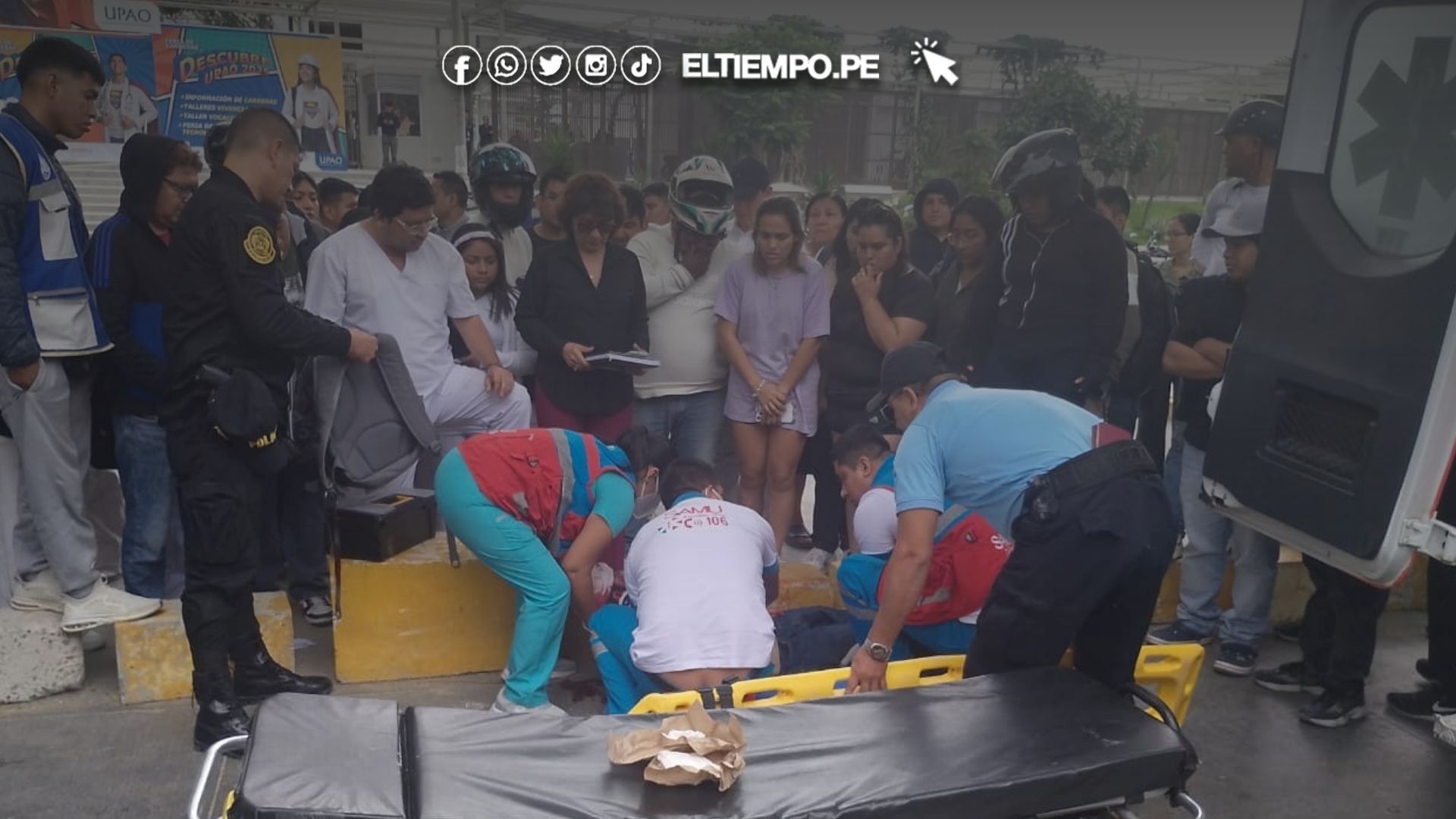 Estudiante de UPAO atropellado