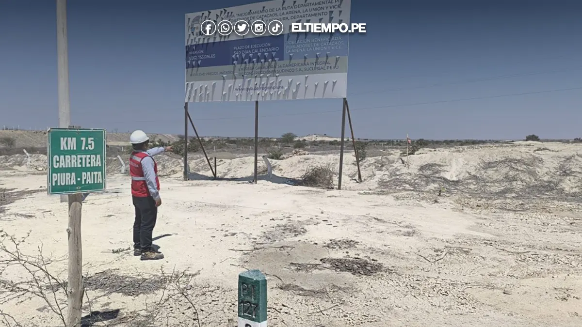 Interferencias físicas dificultan continuidad de obra vial que unirá Piura y Sechura, alerta Contraloría Interferencias físicas dificultan continuidad de obra vial que unirá Piura y Sechura, alerta Contraloría