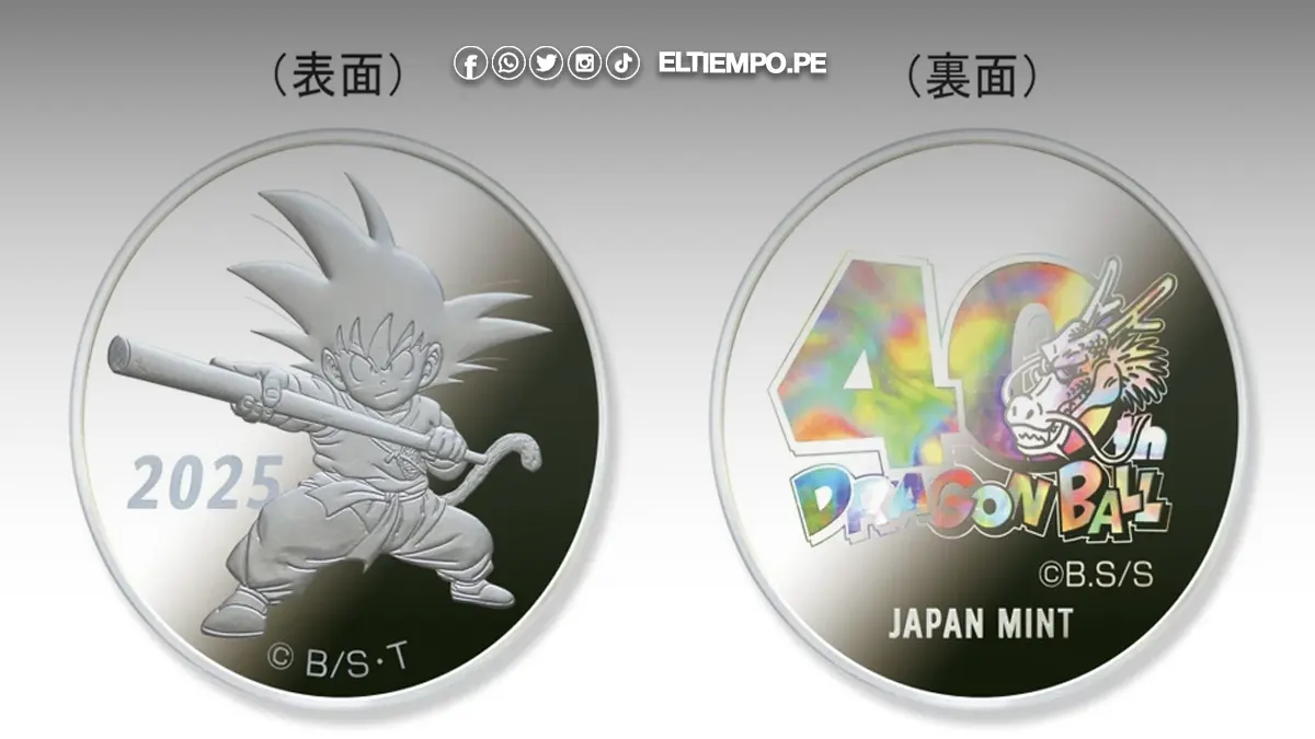 Japón lanza monedas conmemorativas por el 40 aniversario de Dragon Ball con la imagen de Goku Japón lanza monedas conmemorativas por el 40 aniversario de Dragon Ball con la imagen de Goku
