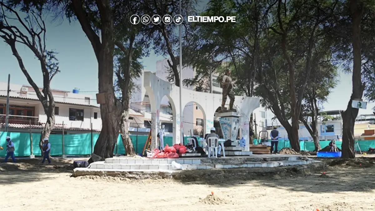Parque Héroes del Cenepa de Piura registra 30 % de avance en obras de remodelación