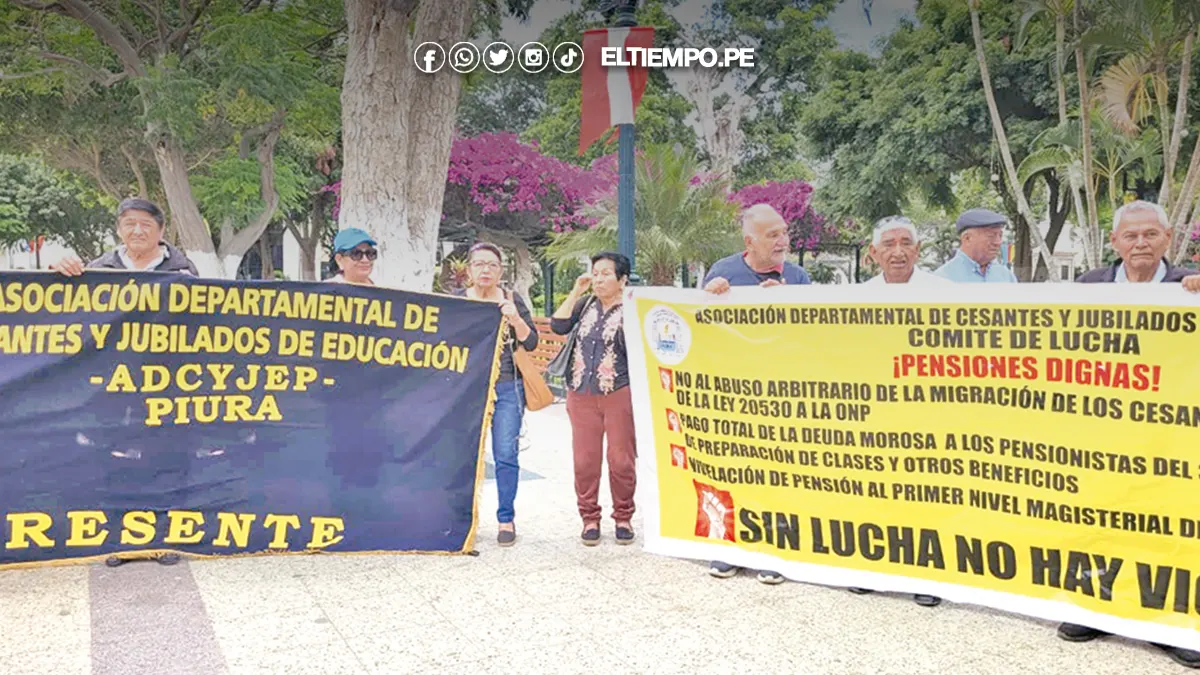 Piura Más de 3 300 maestros jubilados esperan pensión digna