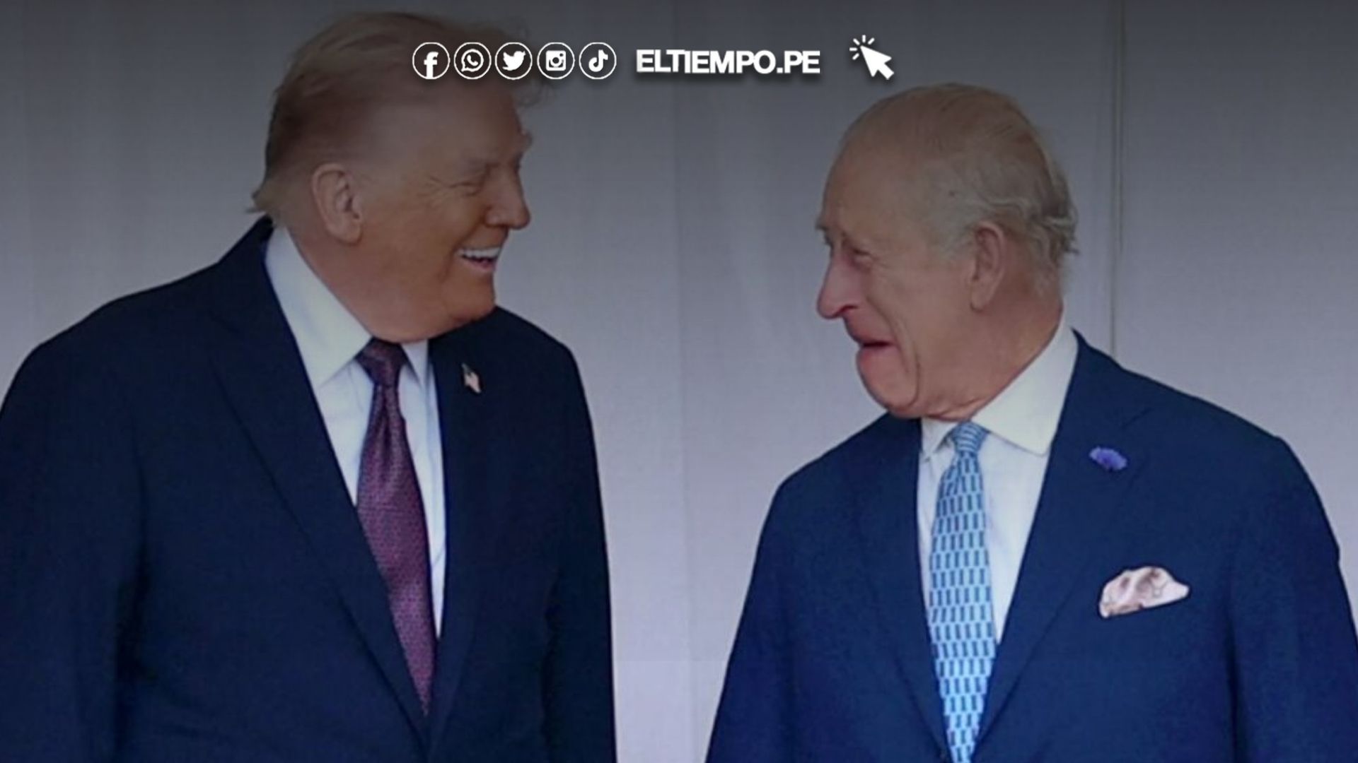 Trump y Rey Carlos III