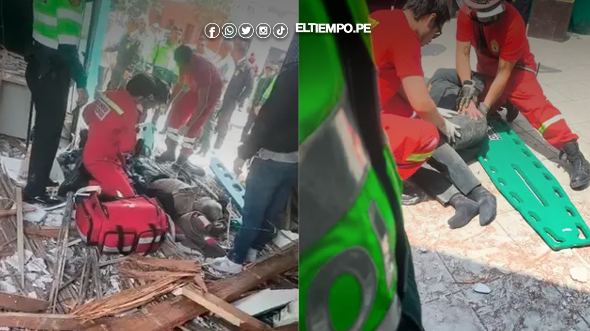 Cae parte del techo de comisaría de Surquillo Cae parte del techo de comisaría de Surquillo