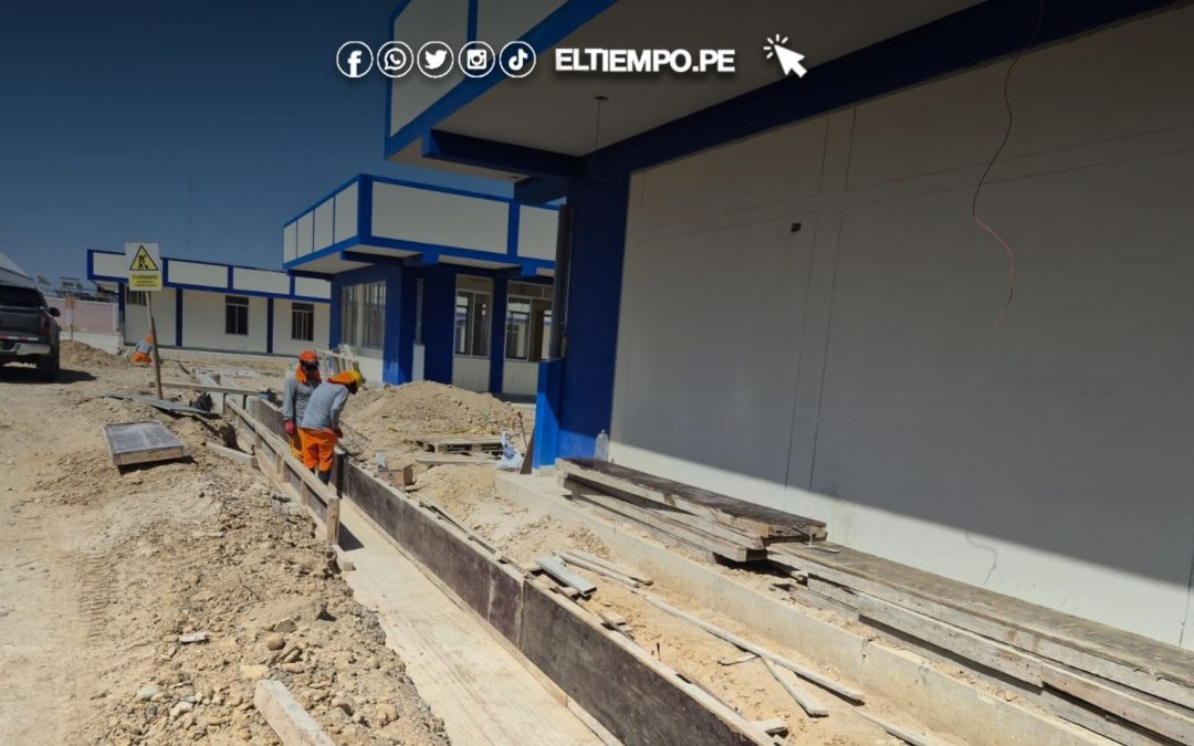 Advierten deficiencias en obra del instituto Hermanos Cárcamo de Paita