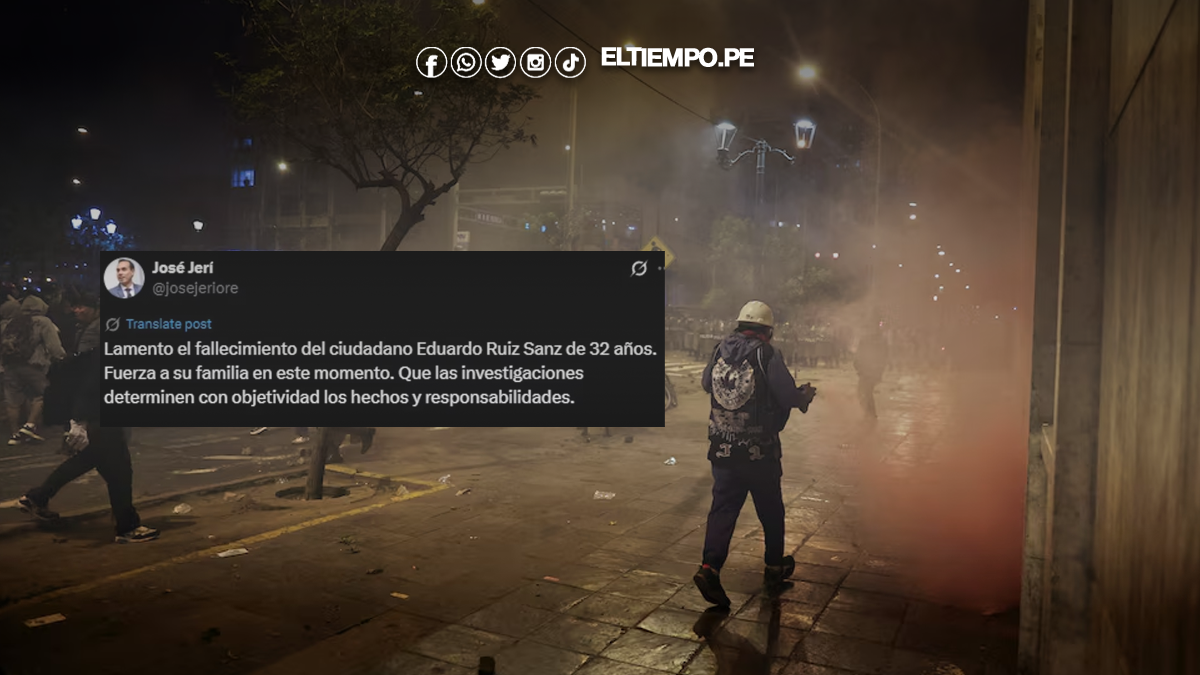 José Jerí se pronuncia tras muerte de manifestante José Jerí se pronuncia tras muerte de manifestante