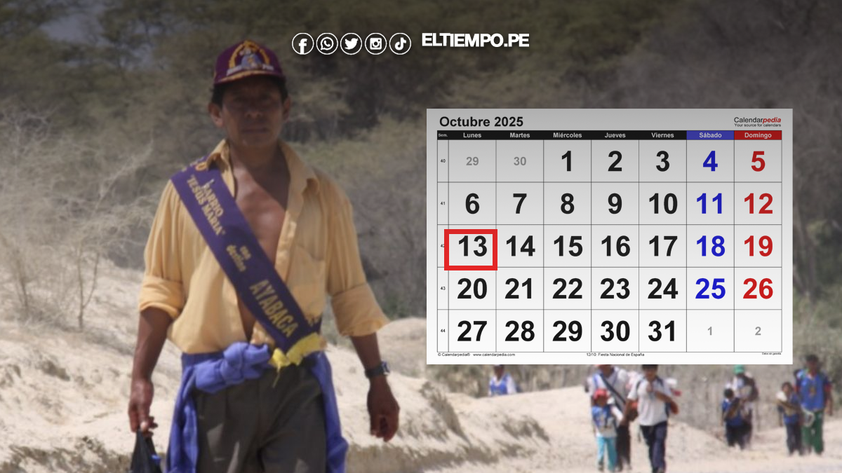 lunes 13 de octubre será feriado no laborable en Piura