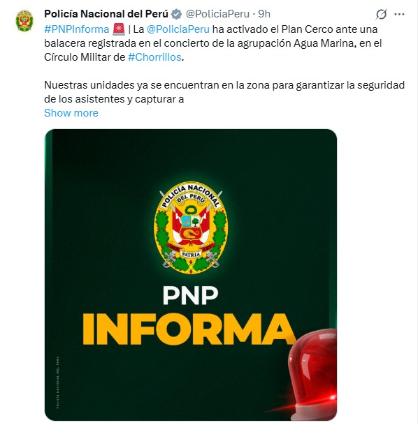 Atentado contra Agua Marina en Chorrillos,Luis Quiroga Querevalú