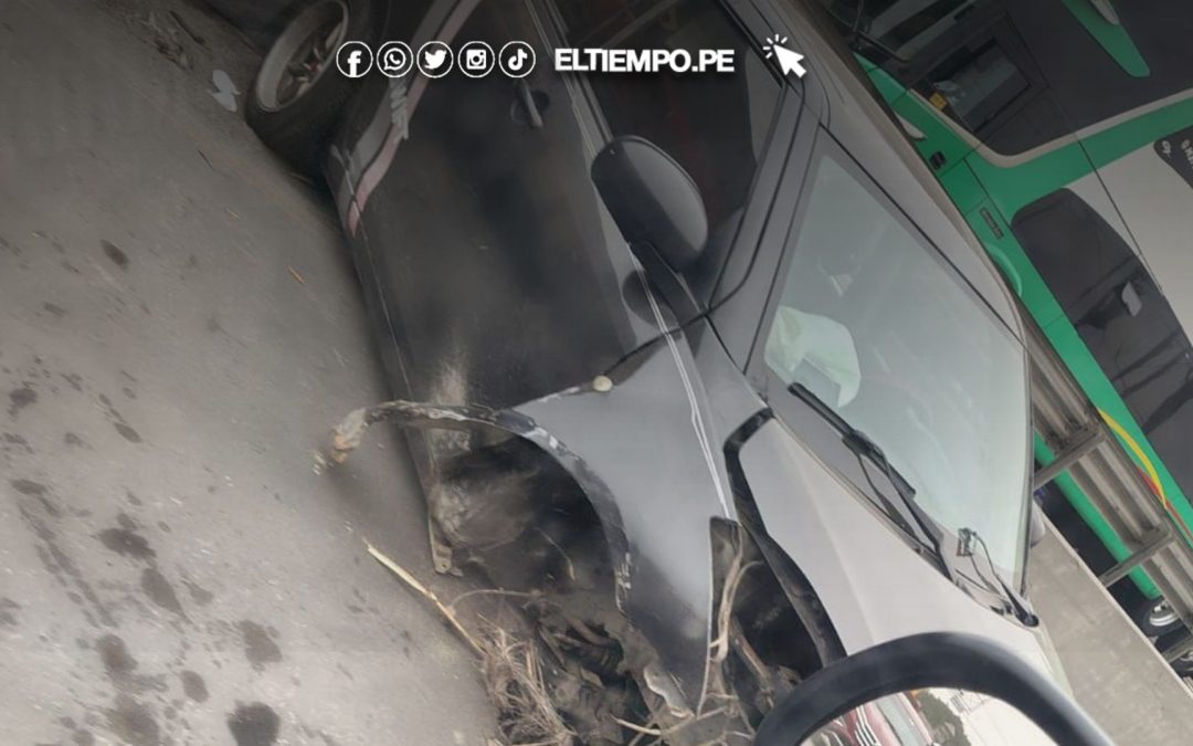 Accidente vehicular genera congestión en la vía Trujillo–Lima a la altura del puente Moche