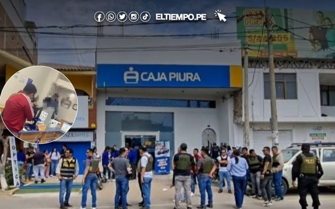 Policía frustra asalto a agencia de Caja Piura en Lambayeque: Un delincuente se quita la vida tras verse acorralado