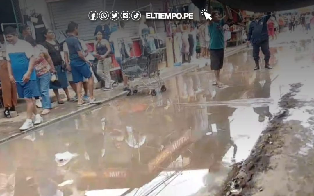 Comerciantes denuncian colapso de desagüe en el mercadillo de Bellavista, Sullana