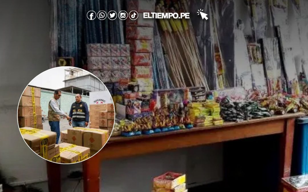 Sucamec y Aduanas incautan 305 kilos de pirotécnicos ilegales enviados como encomienda en Chiclayo