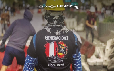 Jóvenes de ‘Generación Z’ marcha contra el Congreso