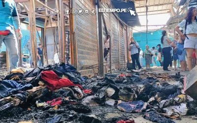 Incendio en mercado ex Fábrica San Miguel de Piura deja más de S/500 mil en pérdidas