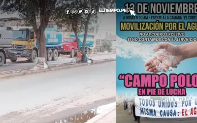 Castilla: Asentamiento Campo Polo inicia la lucha por el agua potable