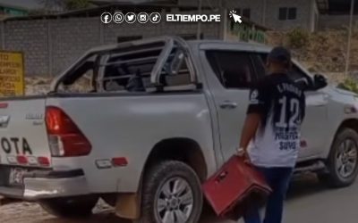 Denuncian uso de camioneta del Estado para comprar cerveza en el distrito de Suyo
