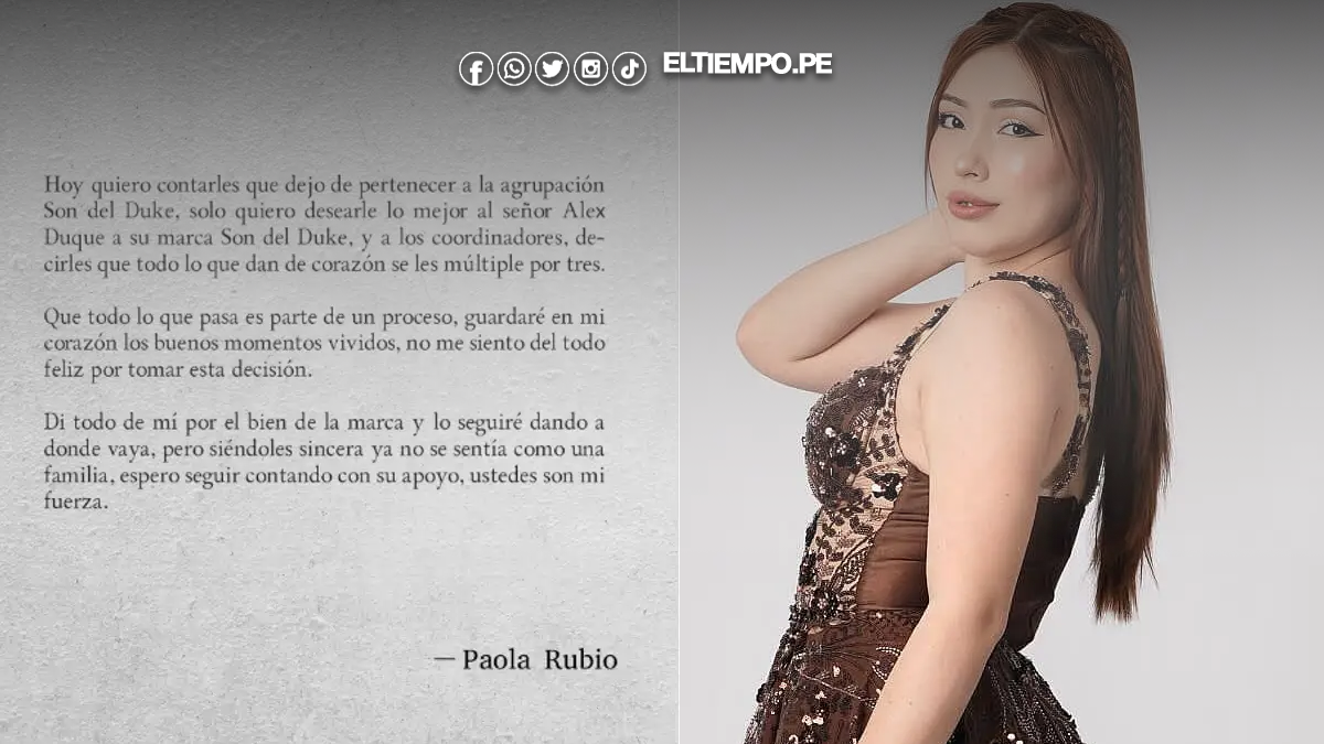 Paola Rubio anuncia su salida de Son del Dukeet Paola Rubio anuncia su salida de Son del Duke