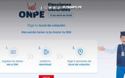 LINK de la ONPE para elegir tu local de votación en las elecciones 2026