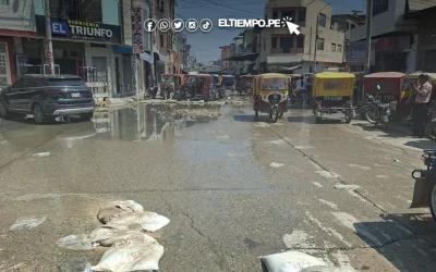 Comerciantes de Sullana viven entre aguas servidas