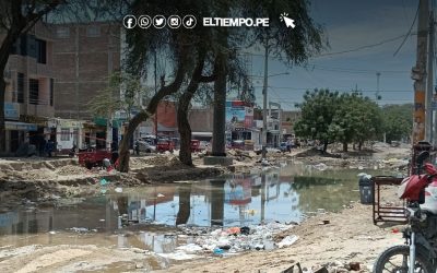 Sullana: Colapsan tuberías en avenida Buenos Aires