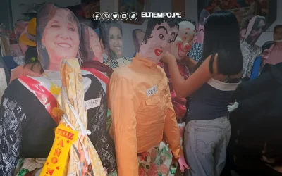 Dina y otros políticos a la hoguera: piuranos alistan quema de muñecos por fin de año