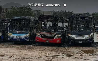 Lima: incendio en cochera destruye 18 buses de transporte público durante la madrugada en Ate