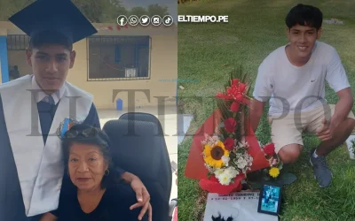 Joven celebra su ingreso a la UNP frente a la tumba de su abuela que hoy está de cumpleaños: “Me siento contento por cumplir esta promesa”
