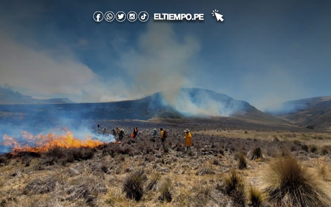 La Libertad: Incendio forestal se aproxima al Santuario de Calipuy y consume amplia extensión de terreno