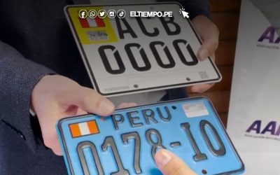 Motocicletas y mototaxis deberán usar placas con chip RFID desde el 17 de diciembre de manera obligatoria
