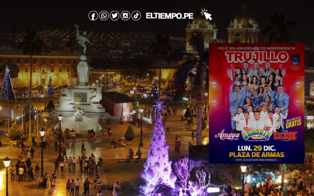 Regidores rechazan realizar show musical de Armonía 10 y Son del Duke en el centro histórico de Trujillo