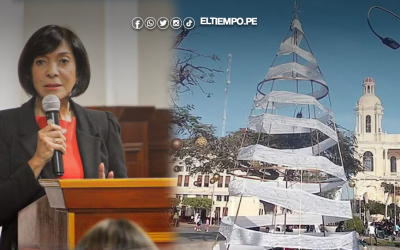 Regidores de Chiclayo plantean suspensión temporal contra alcaldesa por árbol de Navidad