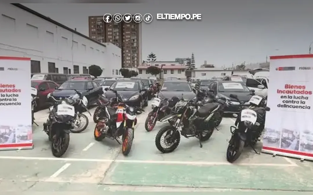 Lanzan subasta de 50 vehículos e inmuebles incautados en Lima, Cajamarca, Piura y otras regiones