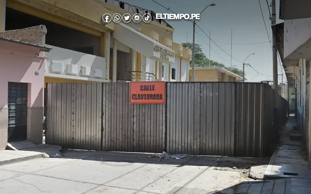 Municipalidad de Piura cierra calles alrededor del Teatro Municipal