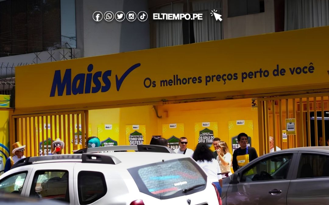 Tienda Mass adaptó su letrero al portugués para recibir a los más de 50 mil hinchas brasileños que llegaron al Perú