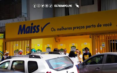 Tienda Mass adaptó su letrero al portugués para recibir a los más de 50 mil hinchas brasileños que llegaron al Perú